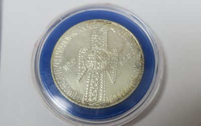 5 Mark DM 1952 Germanisches Museum – Münze / Coin – 625 er Silber D = München