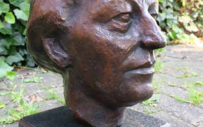 Bronze Kopf / Büste Frau / Dame Monogrammiert SN / NS Skulptur / Figur 1930 er Jahre