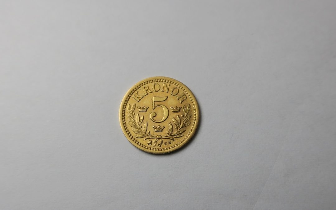 Goldmünze 5 Kronor 1894 Gold Schweden / Sweden Oscar II