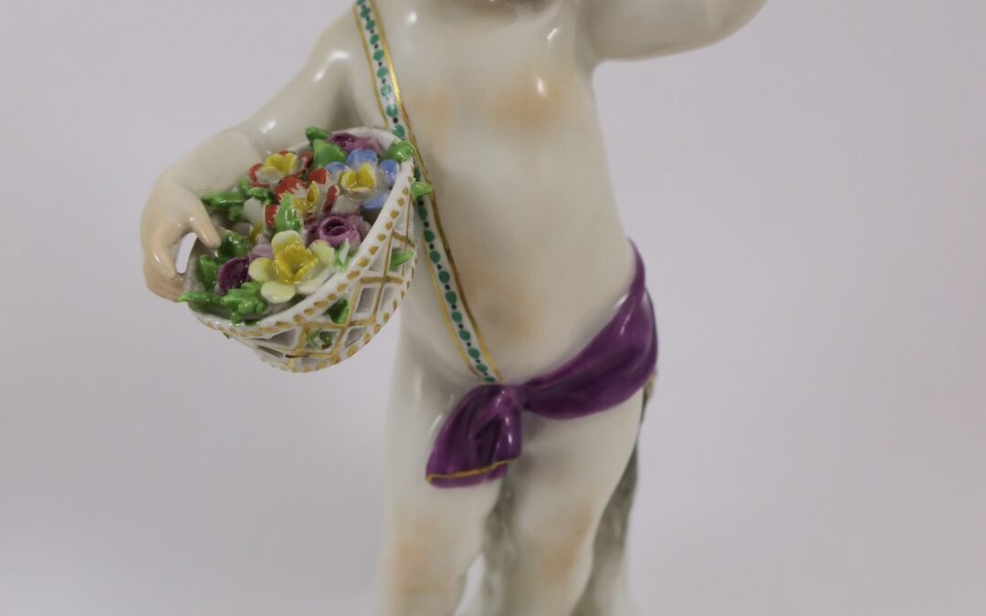 Meissen Porzellan Figur Allegorie der Frühling Kaendler Entwurf Modell Nr. A.64