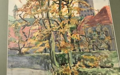 Greff Vera 1896-1989 Aquarell Paderborn/Paderborner Dom