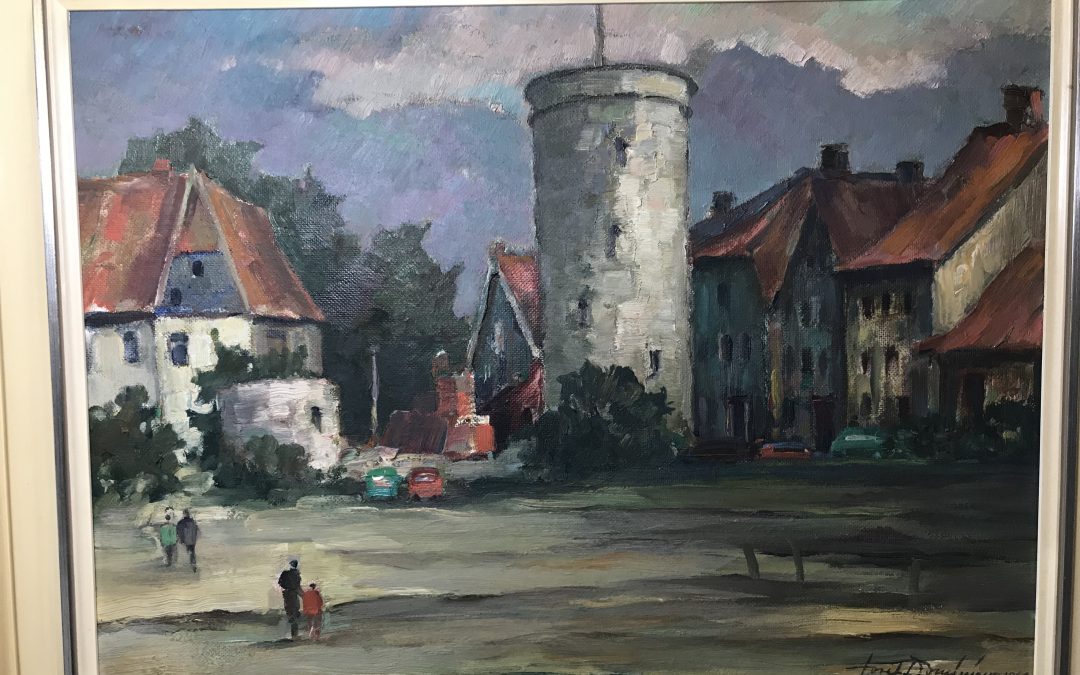 Dominicus Josef 1885 -1973 Gemälde Paderborn Heiersmauer