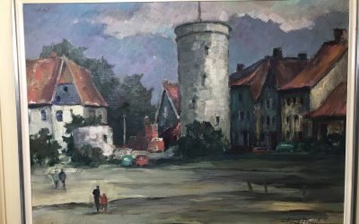 Dominicus Josef 1885 -1973 Gemälde Paderborn Heiersmauer