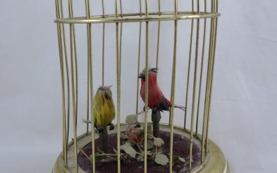Singvogelautomat Eschle ? Vogelkäfig zwei Vögel