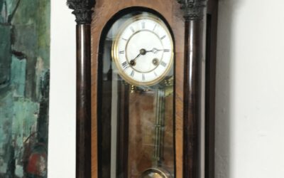 Antike Lenzkirch Wanduhr / Regulator / Pendeluhr Nussbaum ALG
