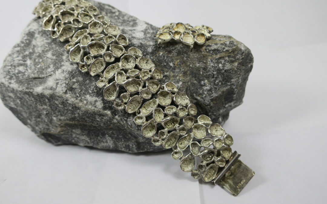 Design Armband ESHA 835 Silber 70 er Modernist bracelet silver
