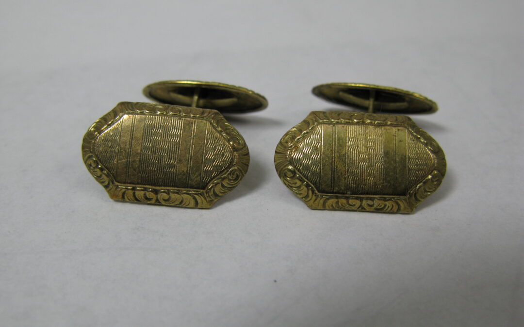 Vintage Art Deco Manschettenknöpfe 333 Gold ~ 1930