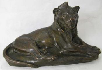 Peter Victor 1840-1918 Bronze Löwe – Lionceau de l’Atlas âgé de 2 ans – Susse Freres Paris