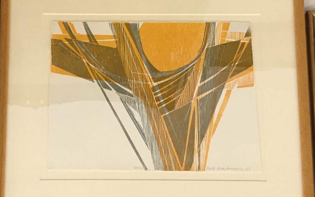Ingrid Moll Horstmann *1936 Grafik Holzschnitt Modern/ Astrakt