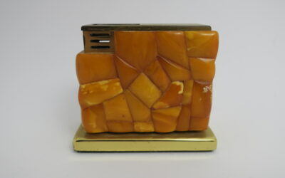 Vintage Bernstein Feuerzeug / Tischfeuerzug Augusta Mid Century