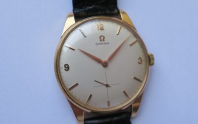 Vintage Omega Jumbo Herren Armbanduhr / Uhr 18K / 750 Gold