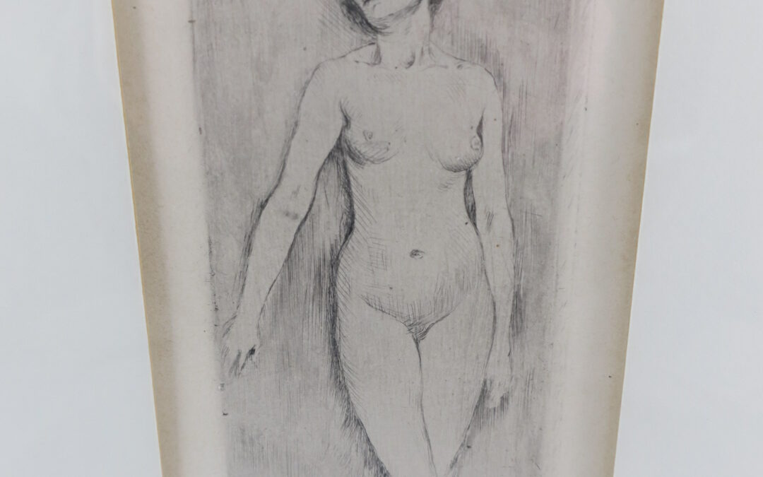 Corinth Lovis 1858-1925 Radierung Stehendes Mädchen 1908