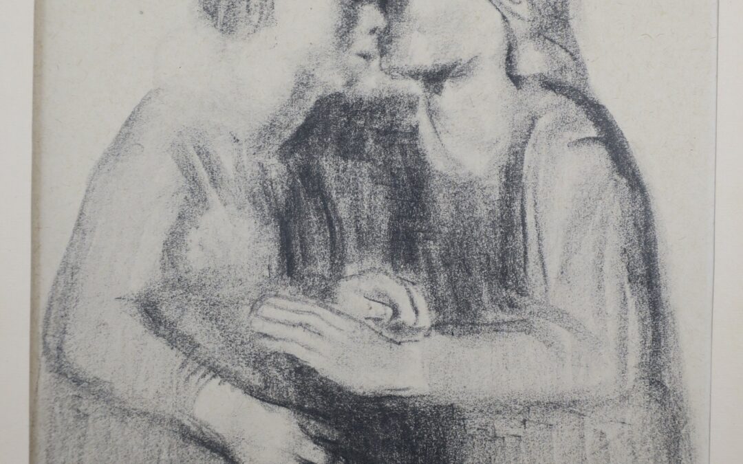 Kollwitz Käthe – Maria & Elisabeth Lithografie ~ 1948