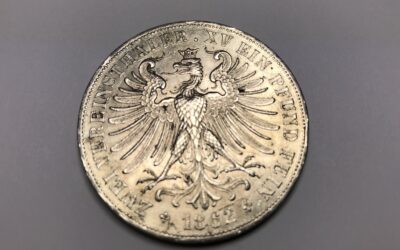 Freie Stadt Frankfurt Zwei Vereinsthaler Ein Pfund Fein 1862