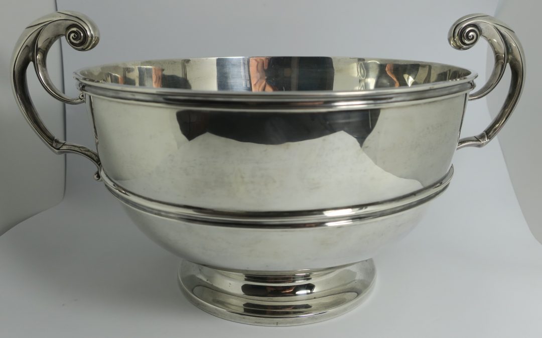 Antike 925 Silber Schale / Schüssel / Bowl Goldshmiths & Silversmiths Co London 1898