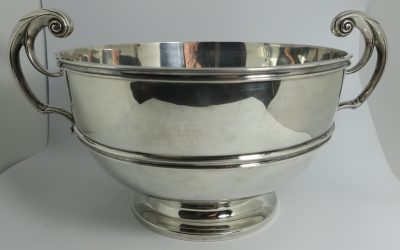Antike 925 Silber Schale / Schüssel / Bowl Goldshmiths & Silversmiths Co London 1898