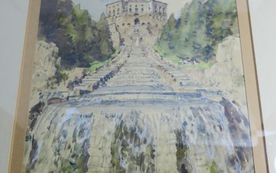 Edward Harrison Compton 1881-1960 Bergpark Wilhelmshöhe Kassel Kaskaden & Herkules