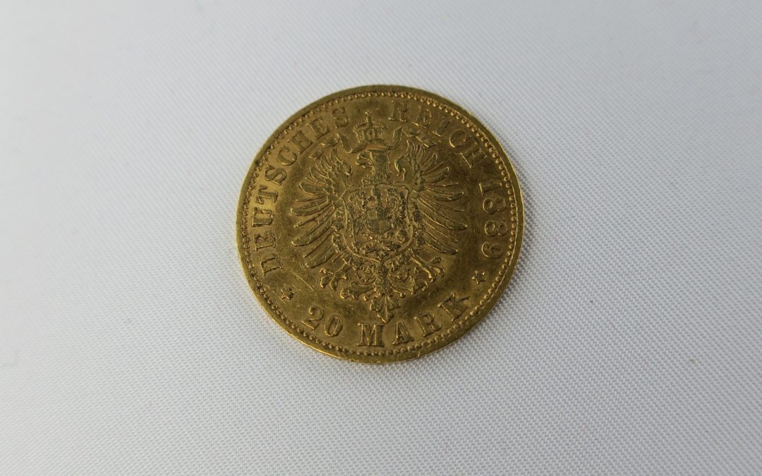 20 Reichsmark/ Mark 1889 A Preussen Wilhelm II. Goldmünze