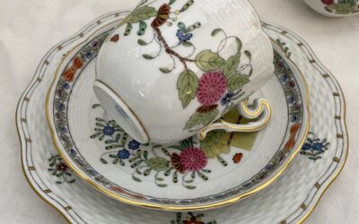 Herend Porzellan Fleurs des Indes Basket Teil Service
