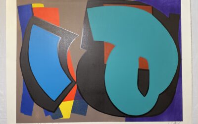 Bauer Herbert 1935-1986 Farblithographie Dünkelhaft und grün 1973