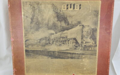 Karl BUB Eisenbahn Uhrwerklok Tender US Zone Germany + Schienen & Karton