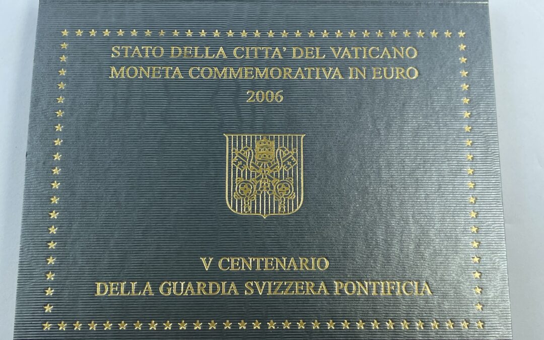 2 Euro Gedenkmünze Vatikan Schweizer Garde 2006 Blister Benedikt