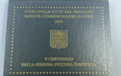 2 Euro Gedenkmünze Vatikan Schweizer Garde 2006 Blister Benedikt