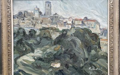 Ladwig Roland 1935–2014 Gemälde Saint-Paul-de-Vence 1972 Expressionist