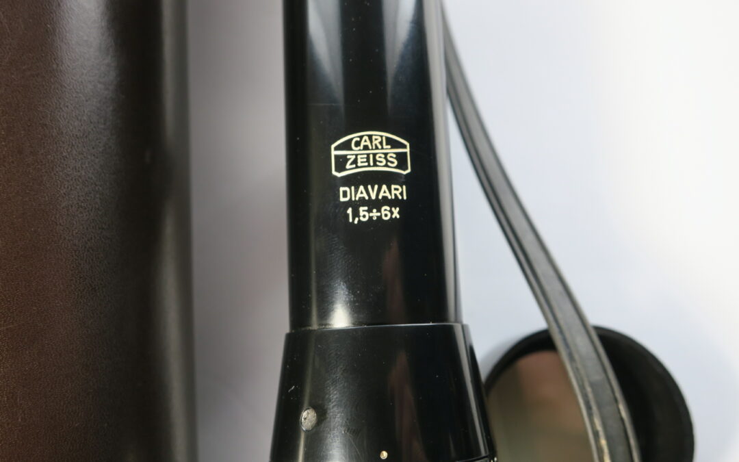 CARL ZEISS ZF Zielfernrohr Diavari – D 1,5 + 6X West Germany mit Köcher