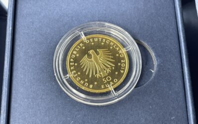 50 Euro Goldmünze / Gold Münze 2019 Musikinstrumente Hammerflügel