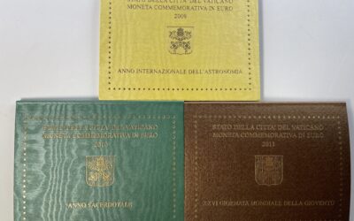 3x 2 Euro Gedenkmünze Münze Vatikan 2009 / 2010 / 2011 Blister Priesterjahr etc.