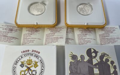Vatikan 5 + 10 Euro 925 Silber Münze 2009 Gedenkmünzen Weltfriedenstag