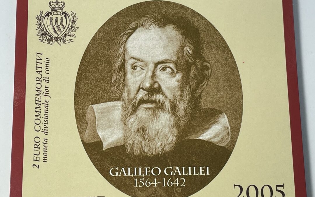 San Marino 2 Euro Münze Gedenkmünze 2005 Gallileo Gallilei