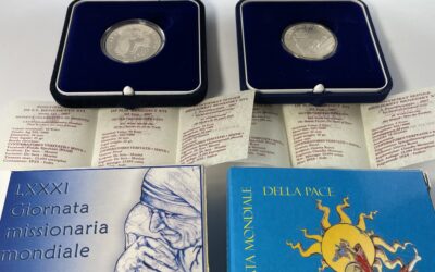Vatikan 5 + 10 Euro 925 Silber Münze 2007 Gedenkmünzen Weltmissionstag