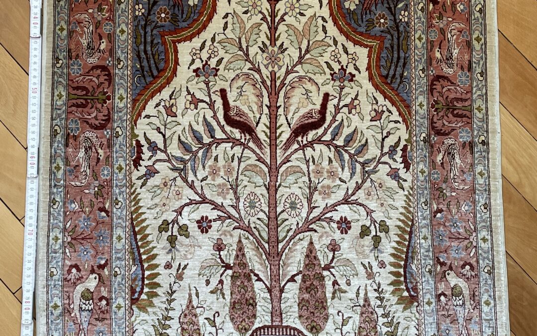 Teppich Seide / Seidenteppich Hereke ? Türkei ? Gebetsteppich