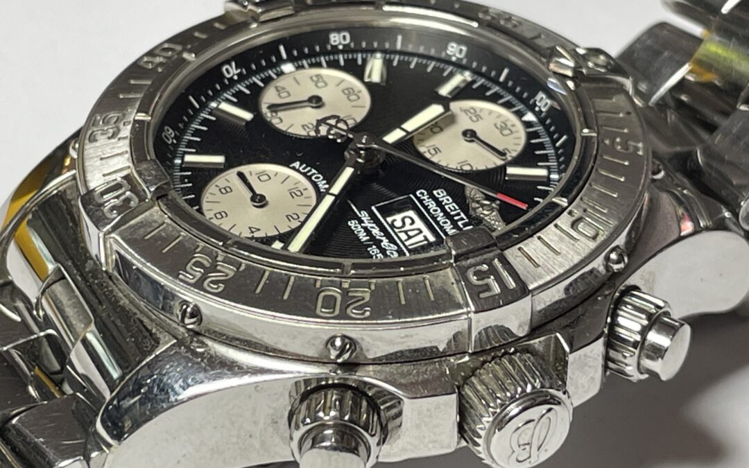 Breitling Superocean Herren Armbanduhr Stahl Chronograph A13340