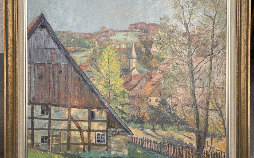Ludwig Wolff Gemälde Grundsteinheim Lichtenau St. Luzia