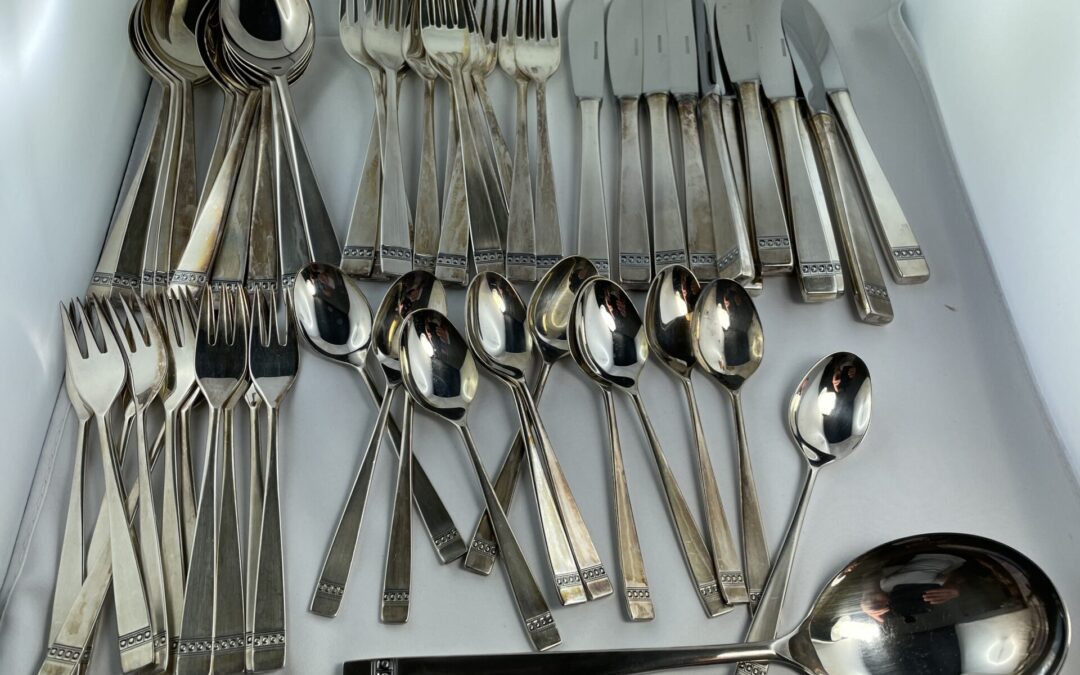 Auerhahn 61 Besteck Teile Rhodos versilbert 90 – 12 Personen