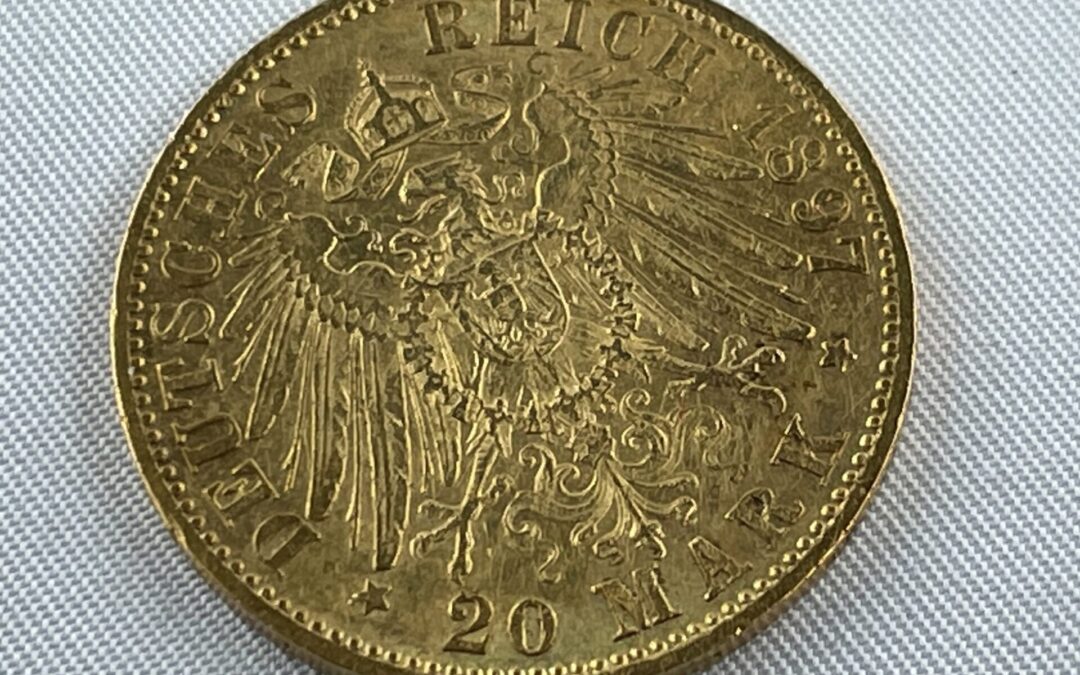 20 Reichsmark/ Mark 1897 A Preussen Wilhelm II. Goldmünze