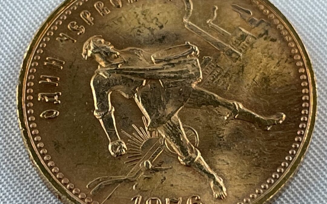 Goldmünze Tscherwonetz – 10 Rubel Russland UDSSR 1976 – Gold