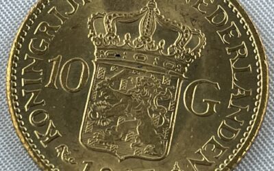 Goldmünze 10 Gulden Wilhelmina I Niederlande / Holland 1913 – Gold