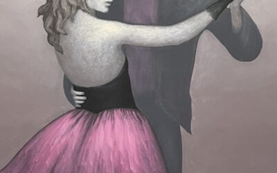 Irene Müller *1941 Gemälde Personen / Mann & Frau / Tänzer / Tanzpaar 1990