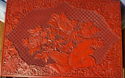 China Rotlack Schmuckschatulle Schatulle Rotlack Schnitzerei