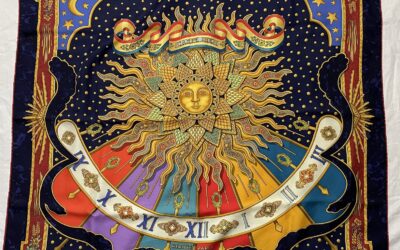 Hermes Carpe Diem Tuch Seide Seidentuch Seidenschal Schal