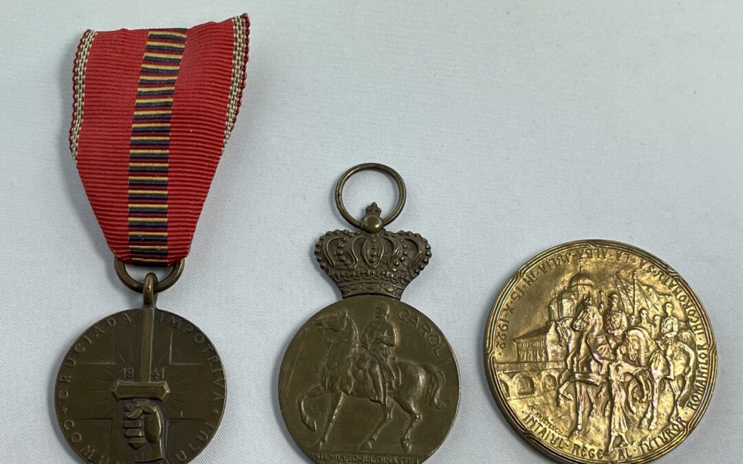 3x Rumänien – Kampf Kommunismus 1941 – Erinnerungsmedaille 1939 – Medaille 1922