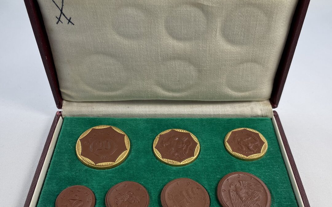 Notgeld Sachsen 7x Porzellan Münze Meissen 1921 – 20 Pfennig bis 20 RM