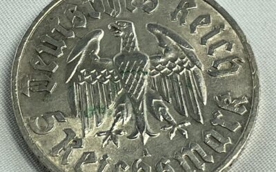 5 RM Reichsmark A Martin Luther 1483-1933 Deutsches Reich Silber