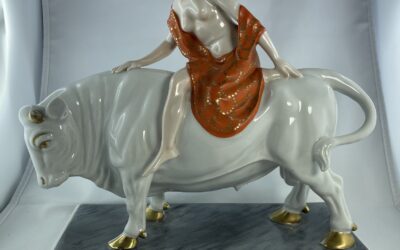 Europa auf dem Stier – Taubenbach Porzellan – Figur / Skulptur