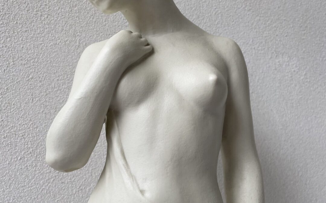 Rosenthal Porzellan Figur Weiblicher Akt große Sinnende Rudolf Kaesbach H.56 cm