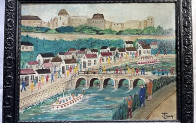 Faucq Jean 1900 – 1978 Gemälde Belgien Namur Citadelle / Zitadelle Festung Maas